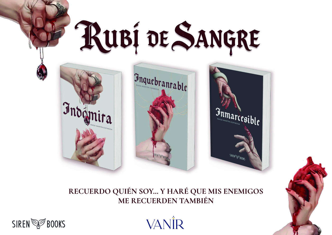 Cartelería A2 — Rubí de sangre (Siren Books · Librería Vanir)