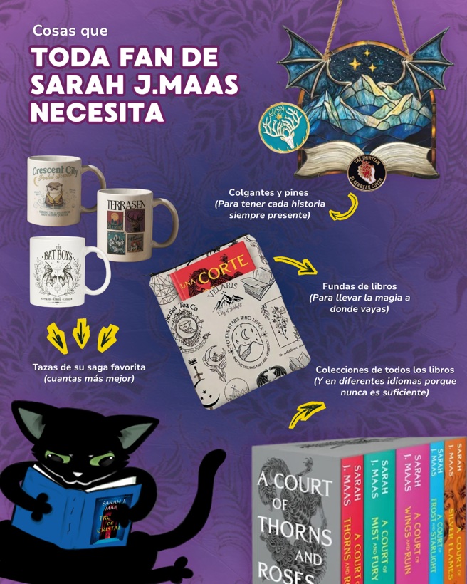 Cosas que toda fan de Sarah J. Maas necesita